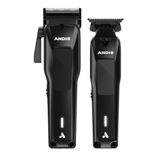 Professional Cordless Hair Cutting Combo Kit with Lithium-Ion Battery Black Includes Comb Sets Ideal for Beard Hair Trimming an - HAB - Hair And Beauty