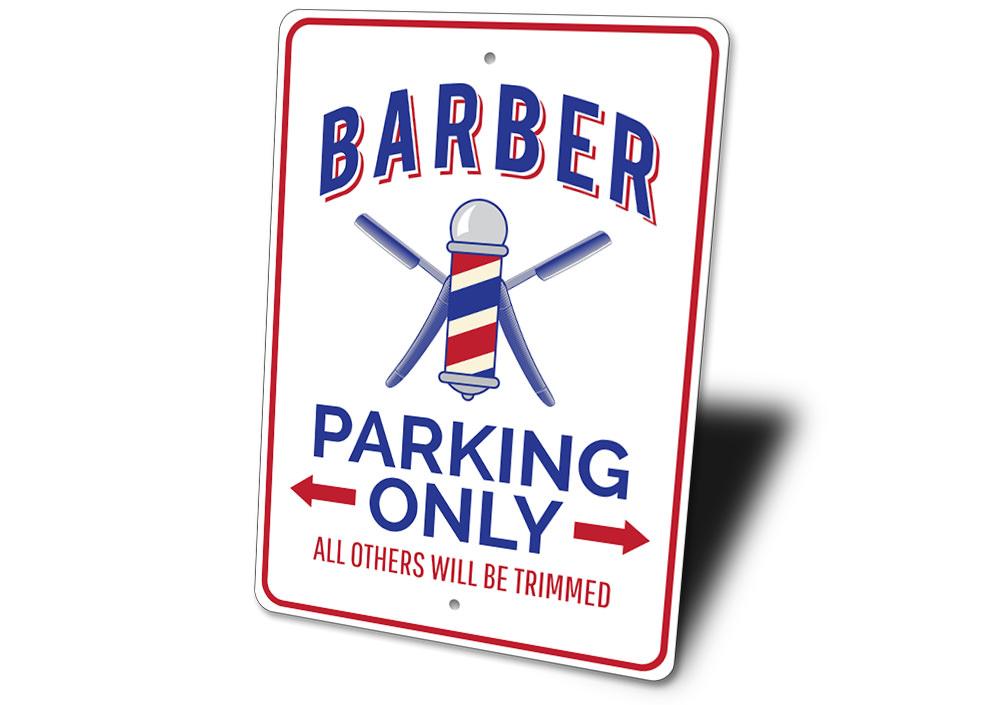 Barber Shop Parking Sign - HAB