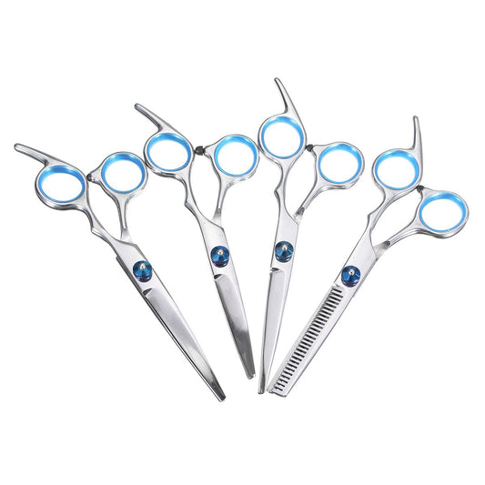7Pcs/ Grooming Scissors Set Straight Curved Cutting - HAB