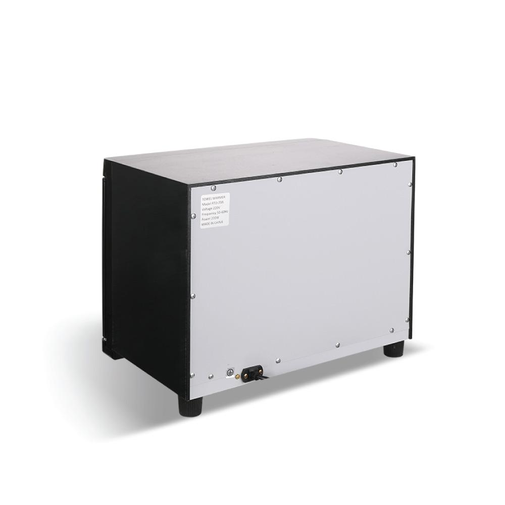 23L Black UV Electric Towel Warmer Steriliser Cabinet Beauty Spa Heat - HAB