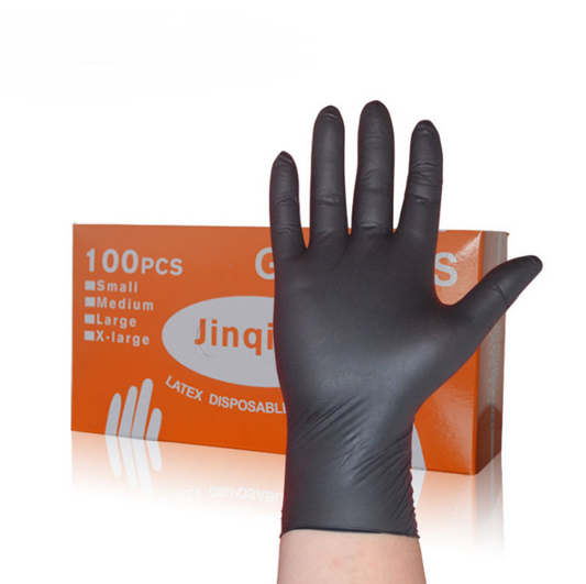 Black Nitrile Disposable Gloves - HAB