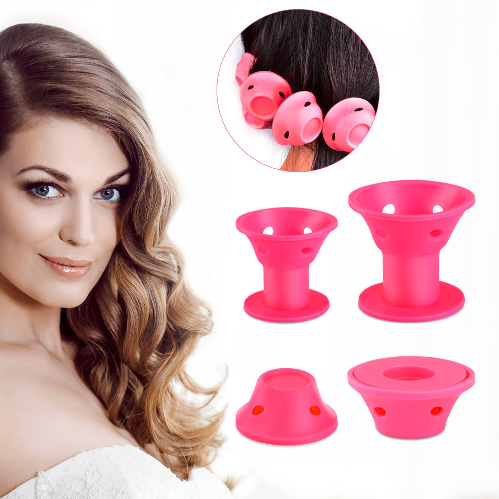 10Pcs/Set Hair Care Rollers Soft Silicone Magic - HAB