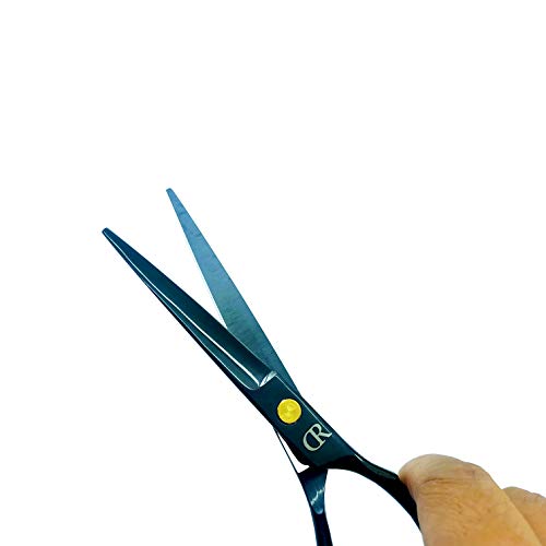 Professional Hair Cutting Shears Set,6 Inch Barber hair Cutting Scissors Thinning Shears Sharp Blades Hairdresser Haircut For Women/Men/kids 420c Stainless Steel Rainbow Color (B) - HAB