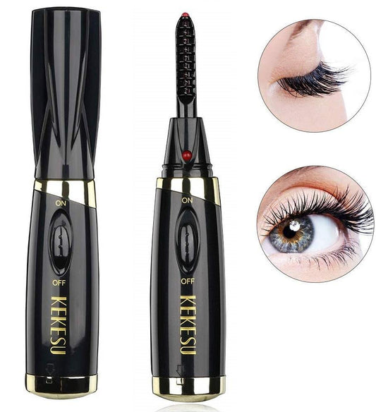 Mini Electric Heated Eyelash Curler Makeup Eye Lasting Beauty Tool - HAB