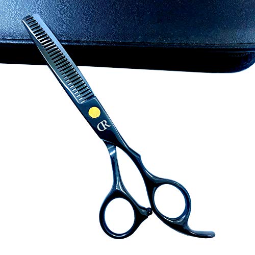 Professional Hair Cutting Shears Set,6 Inch Barber hair Cutting Scissors Thinning Shears Sharp Blades Hairdresser Haircut For Women/Men/kids 420c Stainless Steel Rainbow Color (B) - HAB