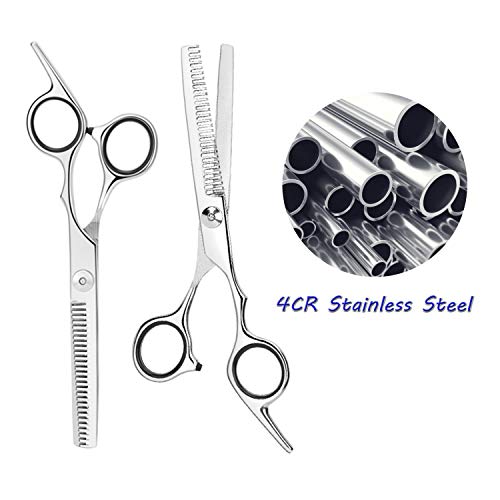 ESSOY Professional Hair Cutting Scissors/Shears (6.5-Inches), 4CR Stainless Steel Haircut Scissor with Fine Adjustment Screw for Home Salon,Barber Hairdressing Scissor for Women Men Kids - HAB
