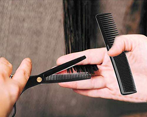 Elegital Hair Thinning Scissors, 6.7 Inch Professional Hair Cutting Scissors Texturizing Teeth Shears Salon Razor Edge Scissors, Stainless Steel Barber Haircut Scissors for Men Women Kids - HAB