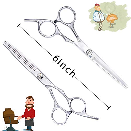 Hair Cutting Scissors Set Hairdressing Tool with Exquisite Haircut Package for Barber Salon Home 13 Pack - HAB