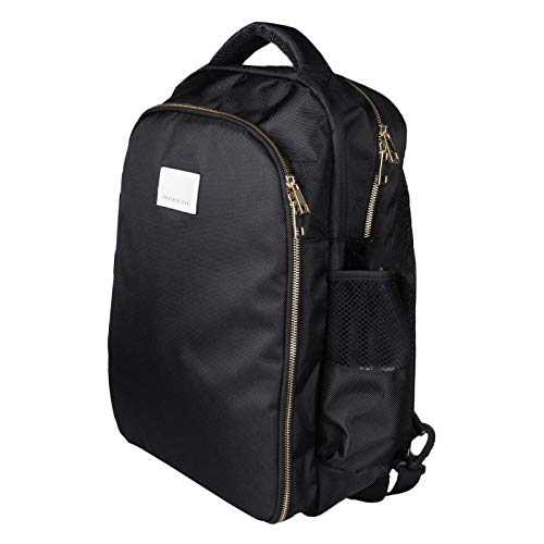 dailymall Portable Barber Travel Backpack Hairdressing Tools Waterproof Bag Organizer - Black, 48 x 35 x 20cm - HAB