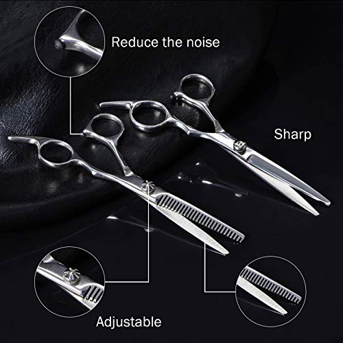 Hair Cutting Scissors Set Hairdressing Tool with Exquisite Haircut Package for Barber Salon Home 13 Pack - HAB