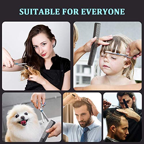 Chiulan 6" Hair Shears Set Hairdressing Haircut Kits of 6 Salon Shear Hair Professional Sharp Hair Cutting Thinning Scissors Set Kit for Barber Stylist - HAB