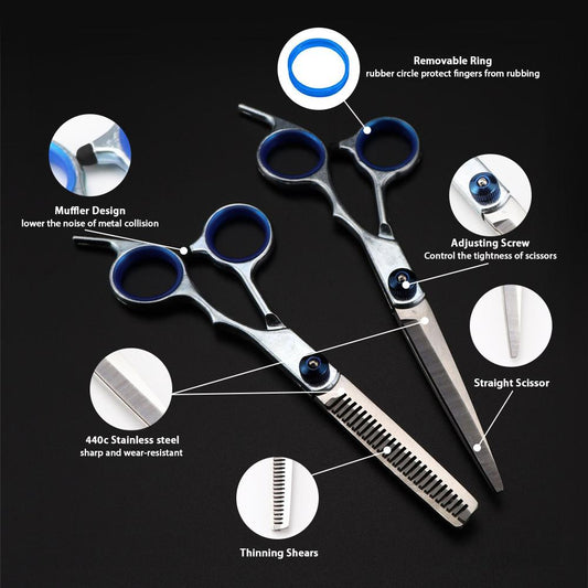 Barber scissors set for hairdresser,home,children,adult scissors set - HAB - Hair And Beauty