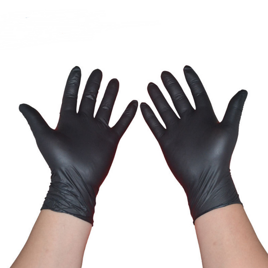 Black Nitrile Disposable Gloves - HAB