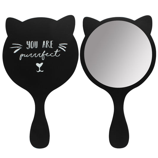 Black Cat Handheld Mirror - HAB