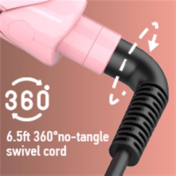 MiroPure 2-in-1 Infrared Ceramic Flat Iron Hair Straightener - HAB