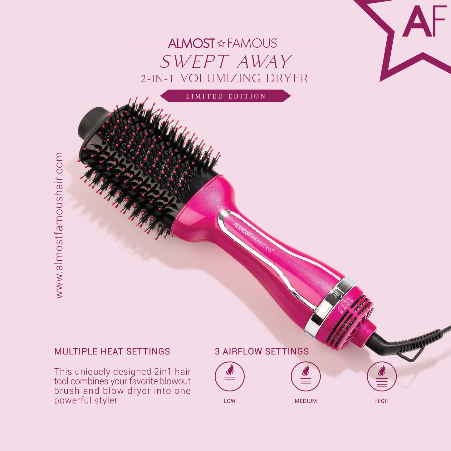 AF Swept Away 2inOne Volumizing Dryer Blowout Brush - Sugar Town - HAB