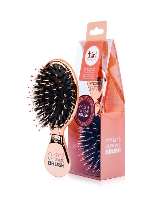 TiriPro Mini Boar Bristle "Purse Perfect" Paddle Brush - HAB