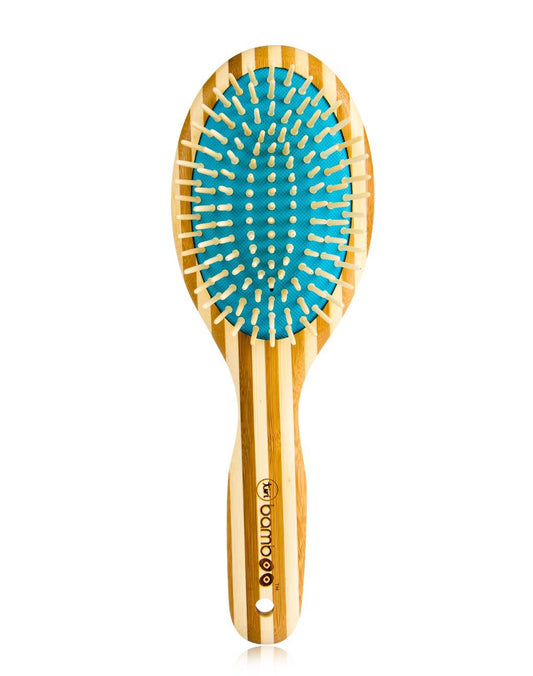 TiriPro Bamboo Hair Brush with Massaging Acupressure Bristles - HAB