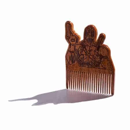 Deadpool Wooden Beard Comb - HAB