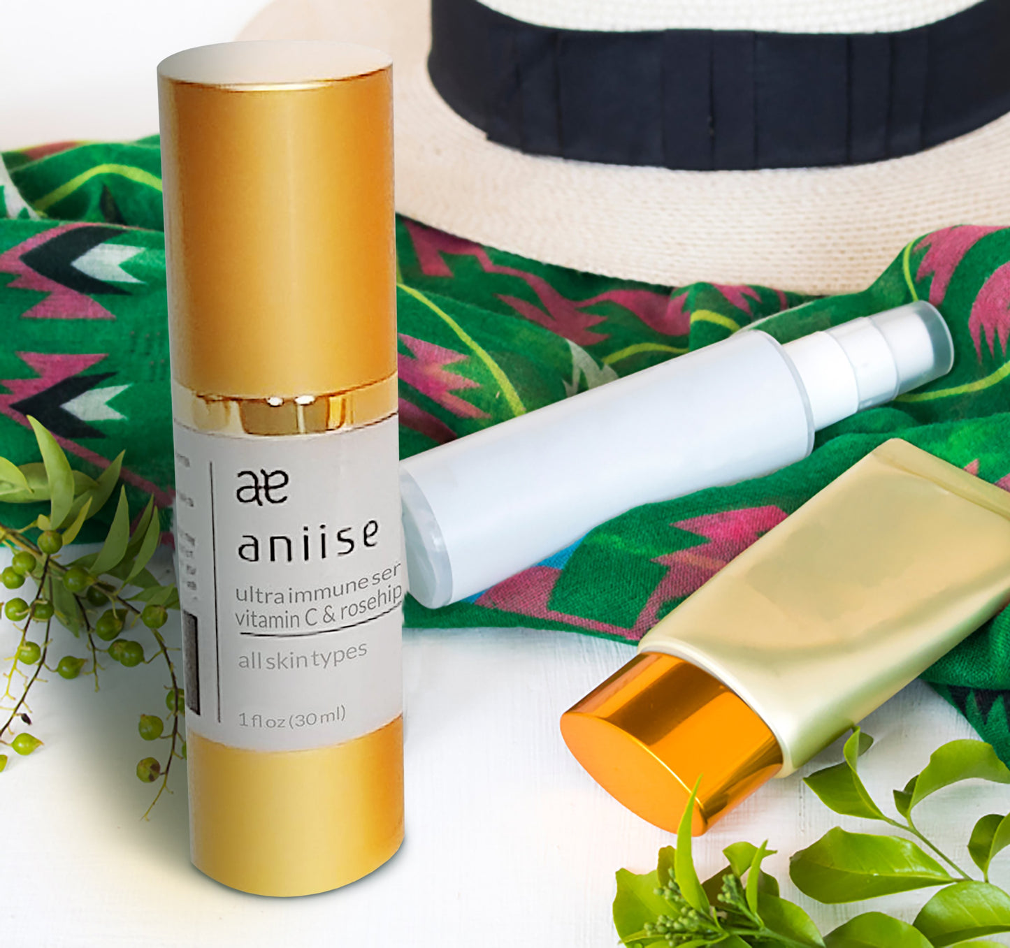 Ultra Immune Face & Neck Serum, Vitamin C with Rosehip Seed Oil - HAB