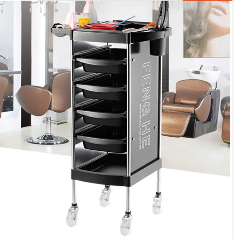 New hairdressing cart hair salon tool cart multi-function hairdressing bar car barber shop hot dyeing cart - HAB