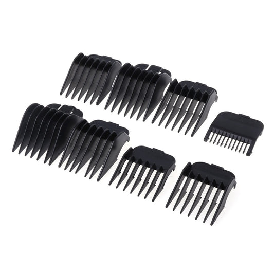 8Pcs Universal Hair Clipper Limit Comb Guide Attachment Size Barber Replacement - HAB