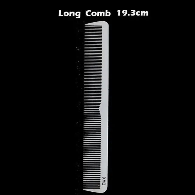 Brainbow 1PC Titanium Steel Comb Professional Salon Hair Hairdressing Anti-static Barbers Comb Ultra Thin Hair Brush for Men - HAB