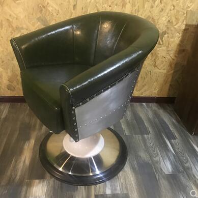 HBarber chair solid wood armrest barber chair antique barber chair hairdressing chair hairdressing salon special cutting chair. - HAB