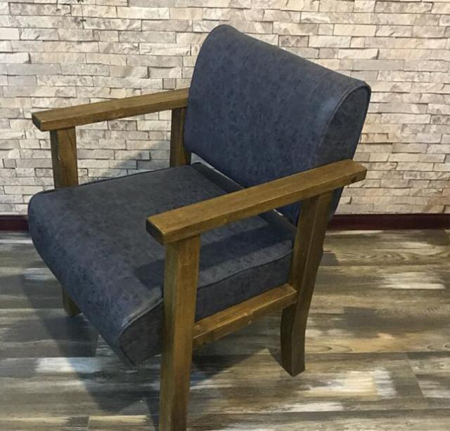 HBarber chair solid wood armrest barber chair antique barber chair hairdressing chair hairdressing salon special cutting chair. - HAB