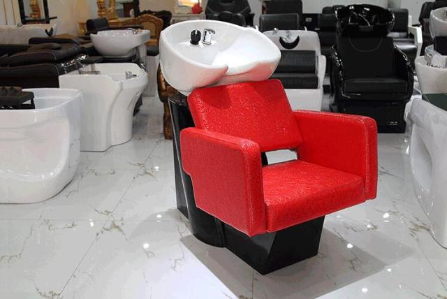 HBarber chair solid wood armrest barber chair antique barber chair hairdressing chair hairdressing salon special cutting chair. - HAB