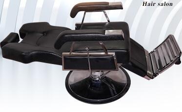 HBarber chair solid wood armrest barber chair antique barber chair hairdressing chair hairdressing salon special cutting chair. - HAB