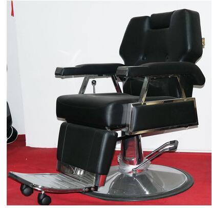 HBarber chair solid wood armrest barber chair antique barber chair hairdressing chair hairdressing salon special cutting chair. - HAB