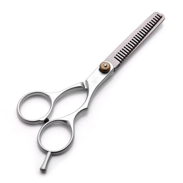 5.5/6 inch Cutting Thinning Styling Tool Hair Scissors Stainless Steel Salon Hairdressing Shears Regular Flat Teeth Blades - HAB