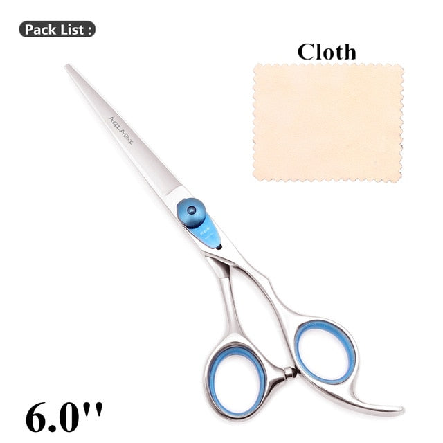 5.5" AQIABI Hairdressing Scissors Hair Professional Thinning Shears Set Hair Cutting Scissors Barber Scissors 440C Japan A1029 - HAB