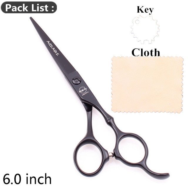 5.5" AQIABI Hairdressing Scissors Hair Professional Thinning Shears Set Hair Cutting Scissors Barber Scissors 440C Japan A1029 - HAB