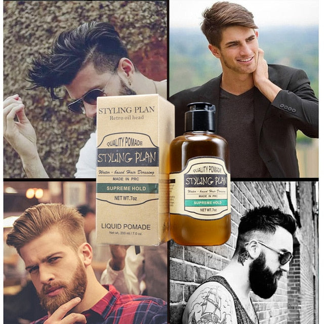 Fashion Matte Finished Hair Styling Clay Daily Use Mens Hair Clay High Strong Hold Low Shine Hair Styling Wax 100ml / 3.33fl oz - HAB