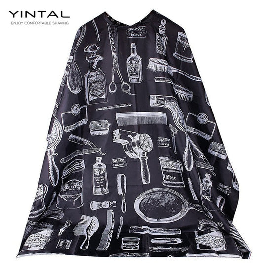 140*115cm Cutting Hair Waterproof Cloth Salon Barber Cape Hairdressing Hairdresser Apron Haircut Capes - HAB