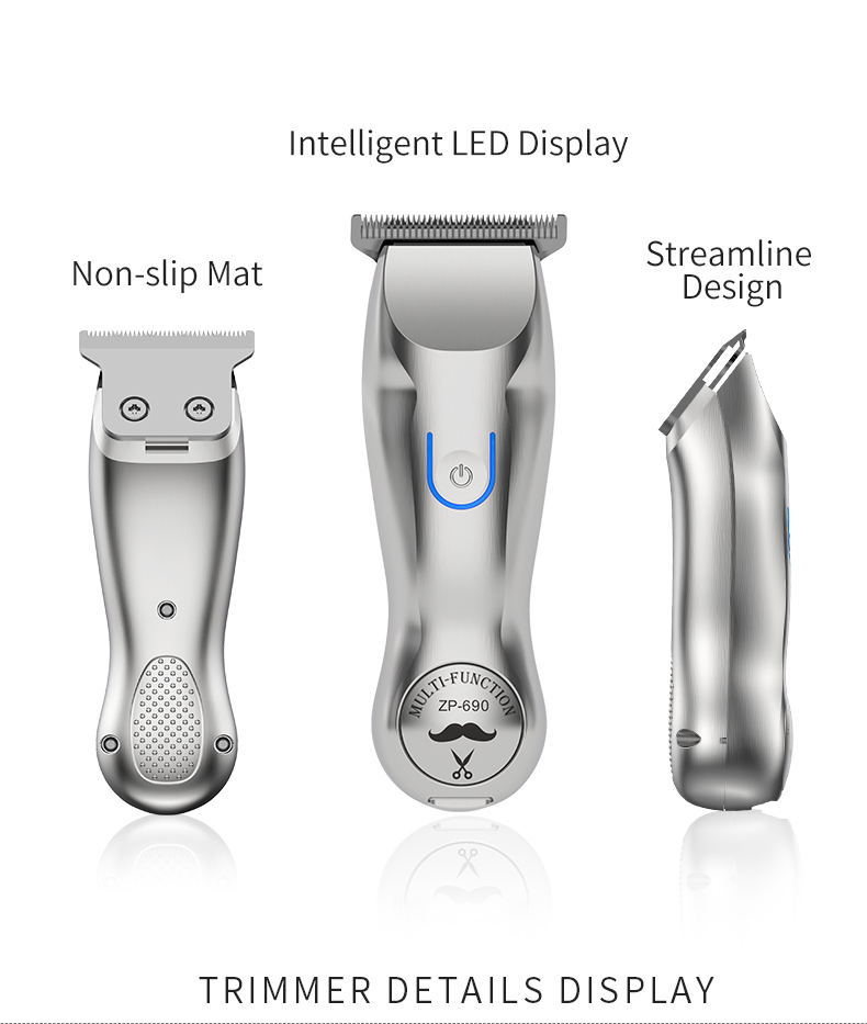 Professional Barber Hair Clipper Men’s Cordless Balding Hair Trimmer Rechargeable Mini Hair Cutting Machine Beard Trimmer - HAB