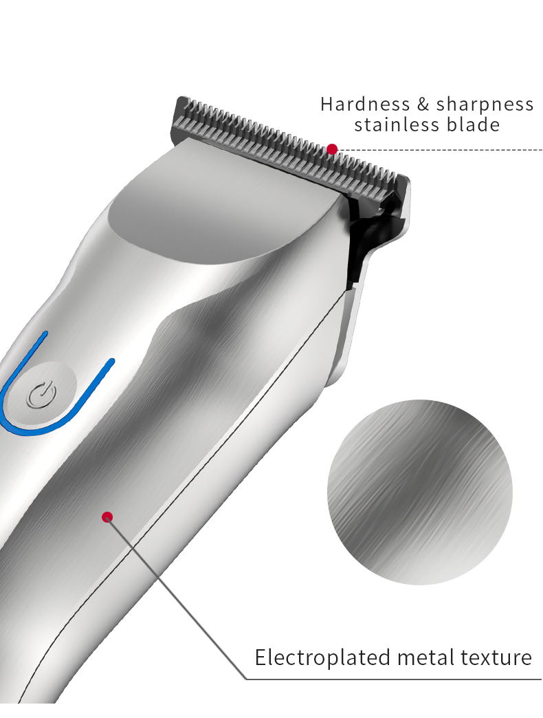 Professional Barber Hair Clipper Men’s Cordless Balding Hair Trimmer Rechargeable Mini Hair Cutting Machine Beard Trimmer - HAB