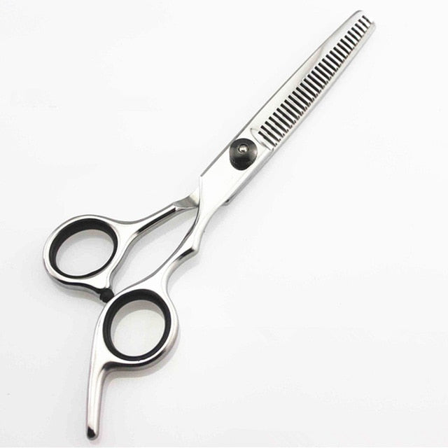 Professional Japan 4cr 6 inch Black cut hair scissors haircut sissors thinning barber hair cutting shears hairdresser scissors - HAB