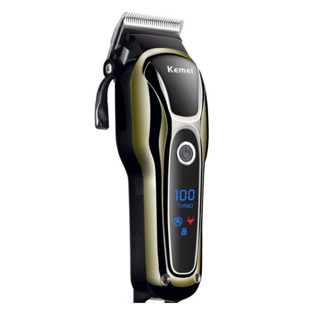 KEMEI hair clipper professional hair trimmer in hair clipper for men electric trimmer LCD display machine barber hair cutter - HAB