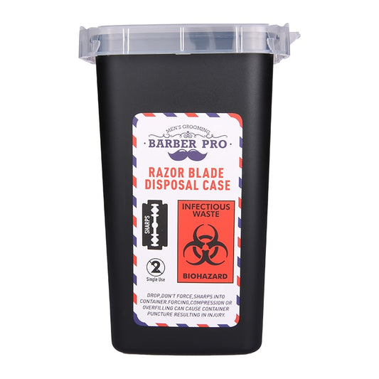 Barber Shop Accessories Shaving Factory Razor Blade Disposal Case Trash Can - HAB