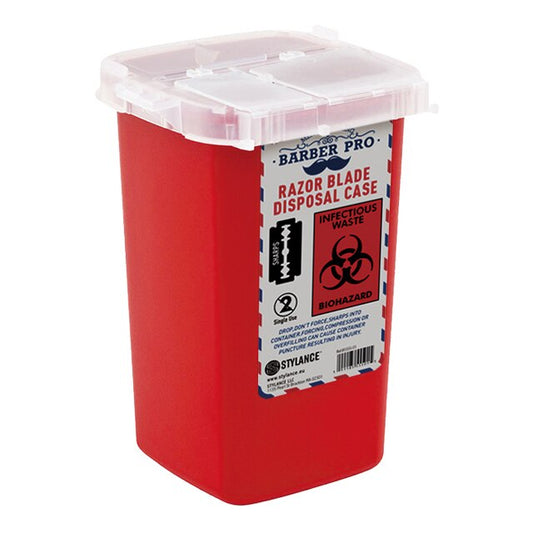 Barber Shop Accessories Shaving Factory Razor Blade Disposal Case Trash Can - HAB