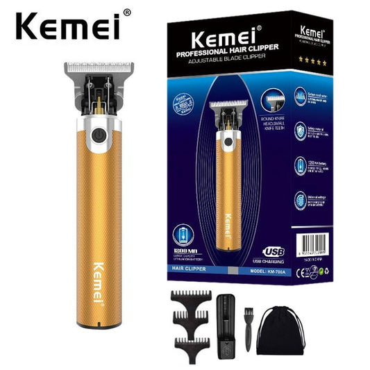 Kemei 10W Professional men trimmer beard electric clipper barber hair cutting machine revised to andis outliner gtx gto d8 blade - HAB
