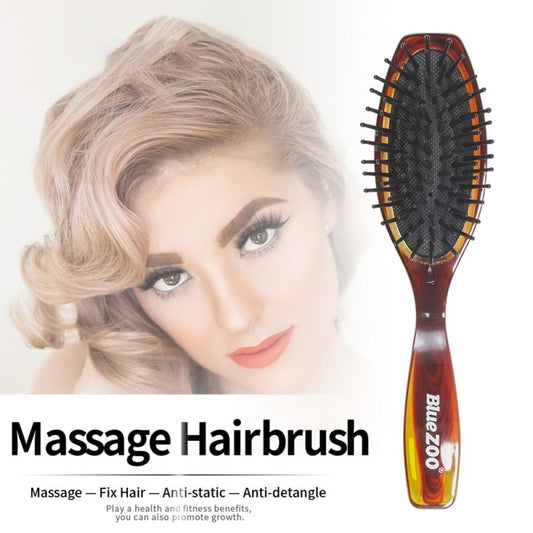 Amber Air Cushion Massage Comb Anti-static Portable Round Hair Brush Styling Tools - HAB