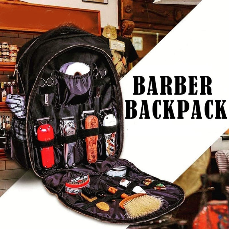 Barber Carrying Case for WAHL supplies clippers barber backpack bag Large Capacity Storage Backpack Travel Shoulders Bag - HAB