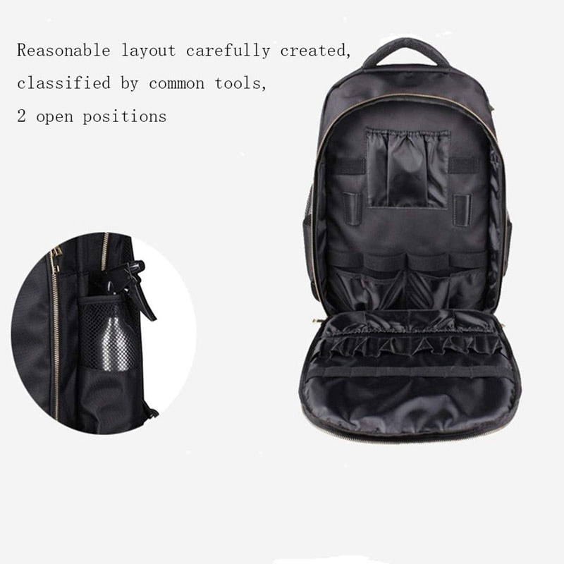 Barber Carrying Case for WAHL supplies clippers barber backpack bag Large Capacity Storage Backpack Travel Shoulders Bag - HAB