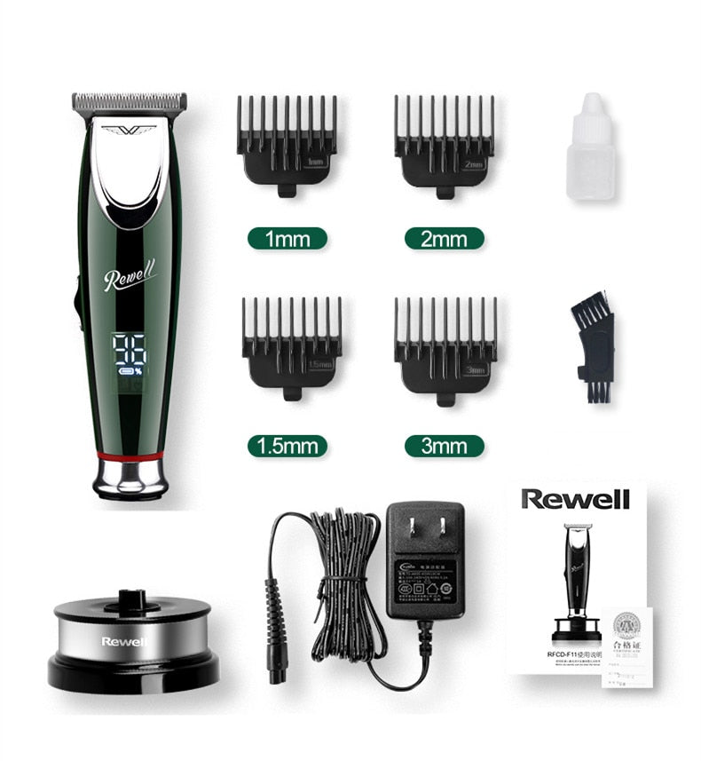 Hair clipper Professional Hair Trimmer For Men Beard Electric Hair Clippers haircut machine 0 mm Steel blade cutting machine - HAB