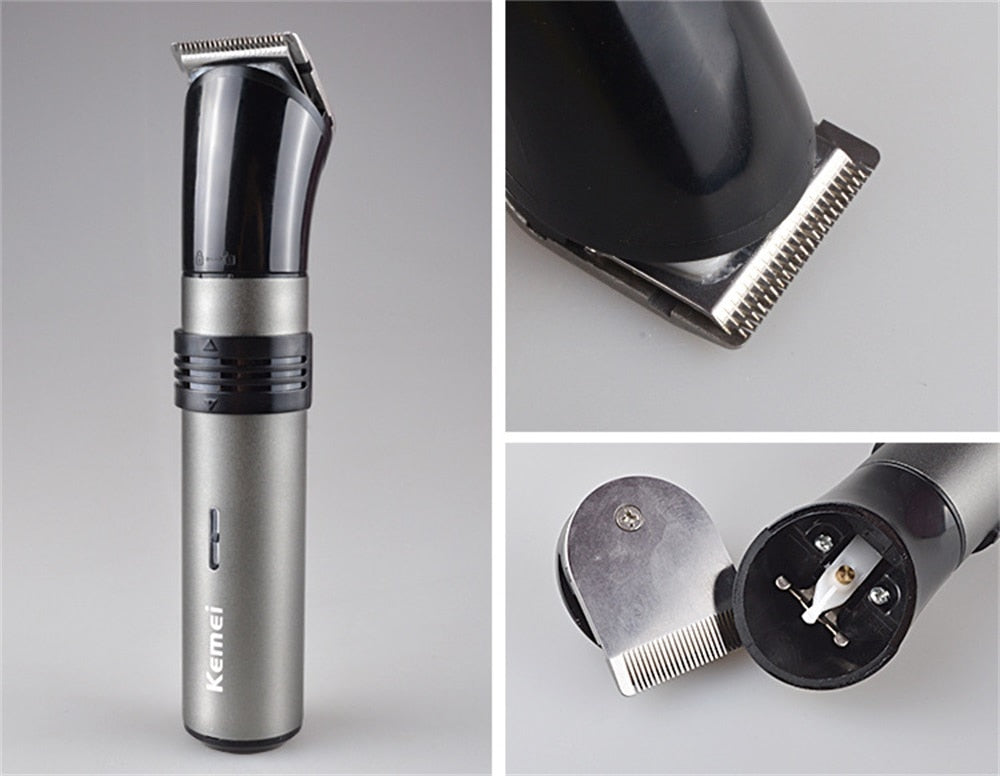 Kemei KM-1210 Electric Shaver 3 In 1 Multifunctional Reciprocating Razor Barber Nose Trimmer Device Men Face Shaving Machine - HAB