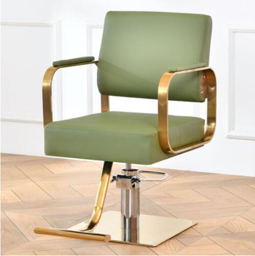 HAIR SALON BARBER CHAIR hair salon special lift can put down barber shop haircut barber chair net red stool - HAB